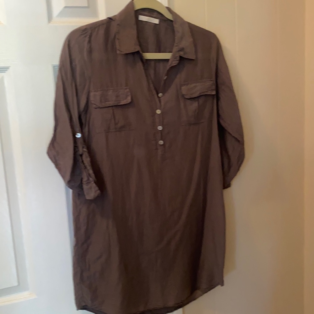 7 for all mankind cotton/silk Gray Tunic